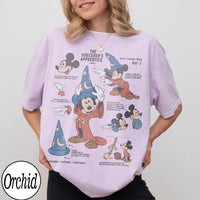 Retro Disney The Sorcerers Apprentice Fantasia Mickey Sketch — Bella+Canvas Tee fan art by Snagva (3)