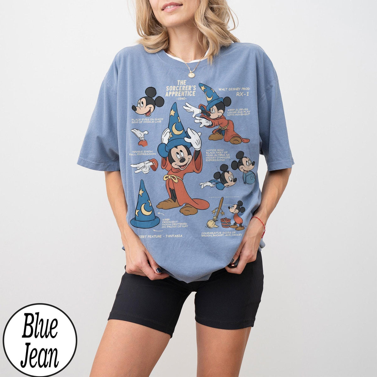 Retro Disney The Sorcerers Apprentice Fantasia Mickey Sketch — Gildan Hoodie fan art by Snagva (4)