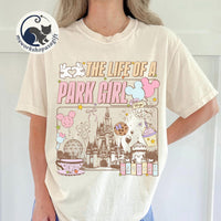 Retro The Life Of A Park Girl Disney Castle — Gildan Hoodie fan art by Snagva