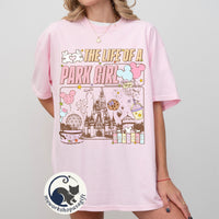 Retro The Life Of A Park Girl Disney Castle — Bella+Canvas Tee fan art by Snagva (5)