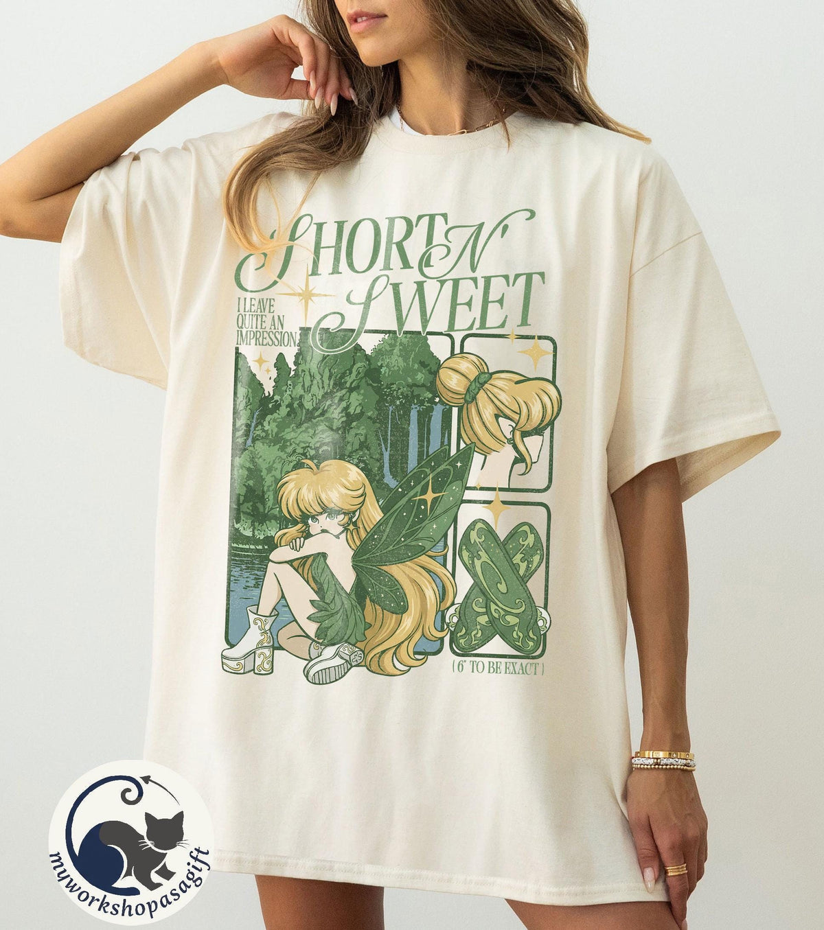Comfort Colors Tinker Bell — Bella+Canvas Tee fan art by Snagva (2)