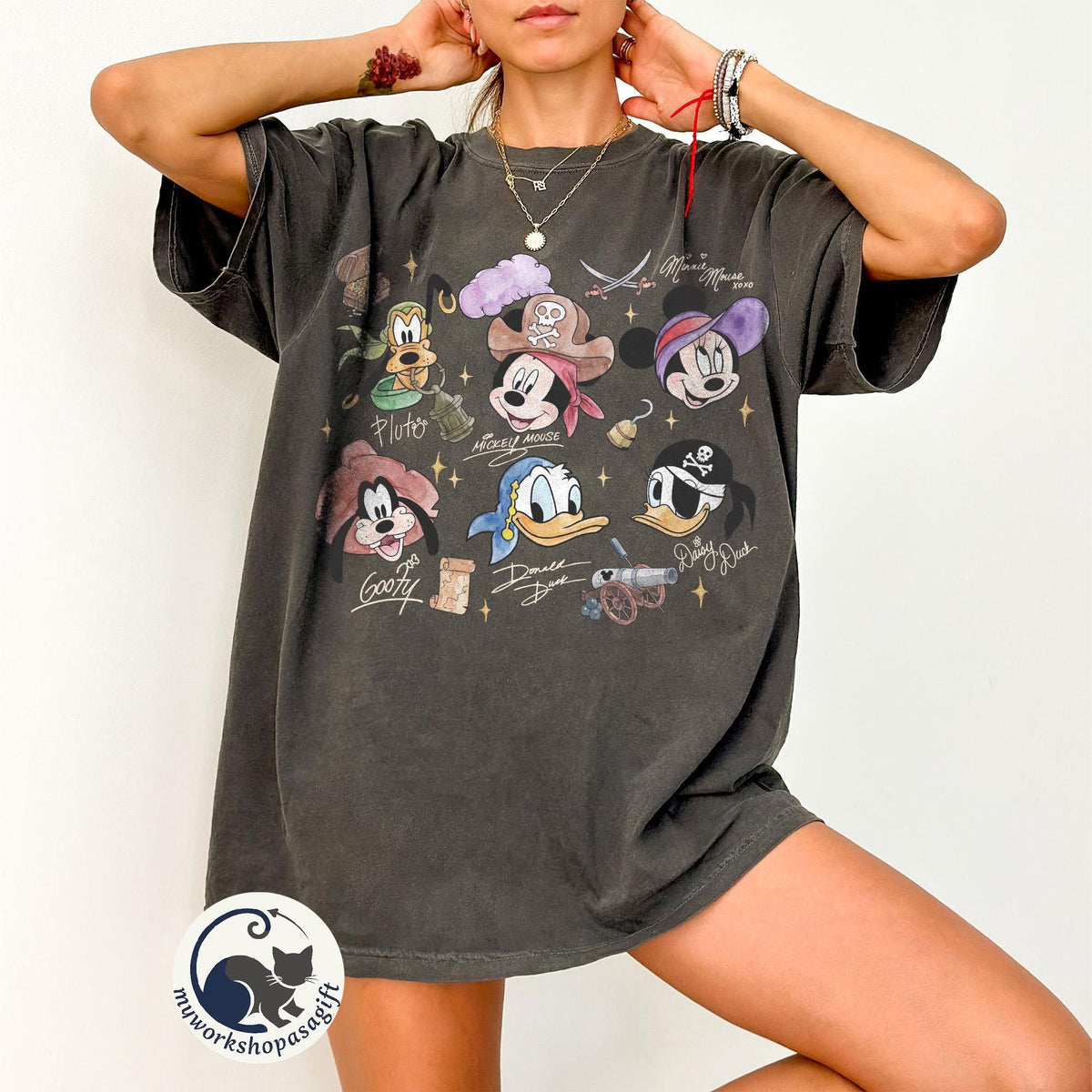 Retro Disney Pirate Crew — Gildan Sweatshirt fan art by Snagva