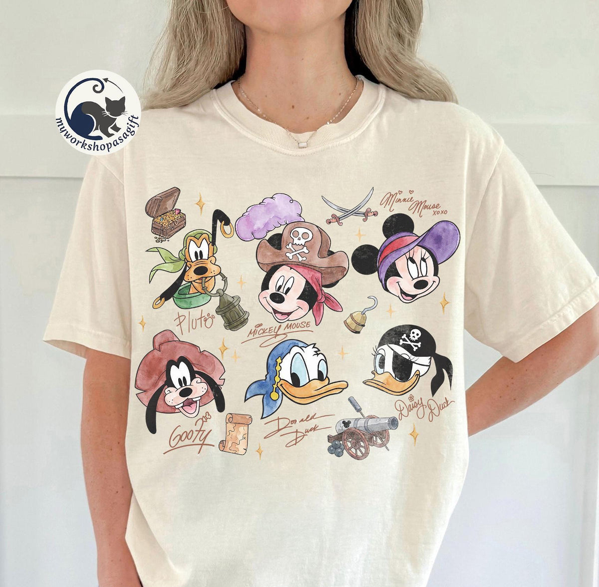 Retro Disney Pirate Crew — Comfort Colors Tee fan art by Snagva (2)
