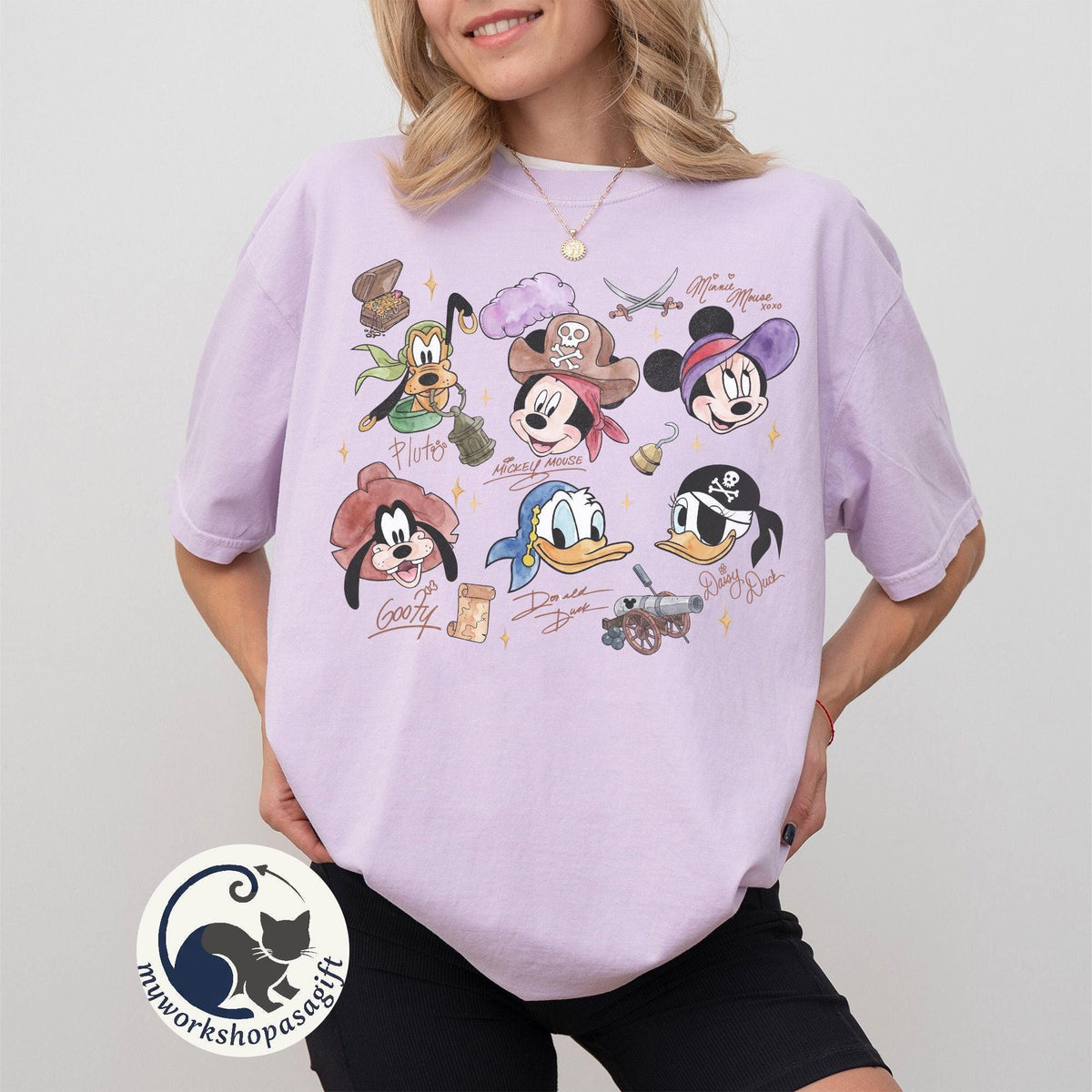 Retro Disney Pirate Crew — Gildan Sweatshirt fan art by Snagva (3)