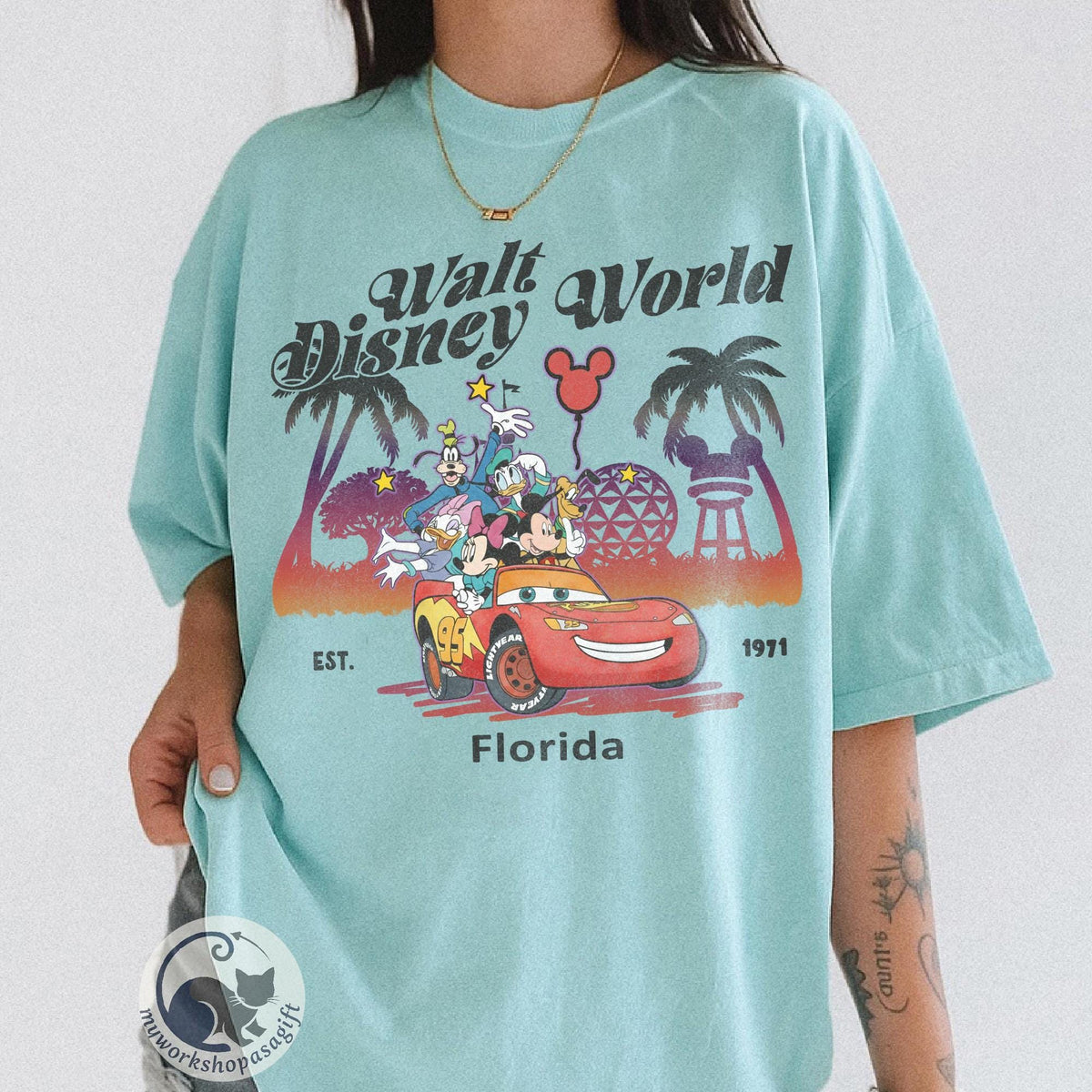 Retro Comfort Colors Walt Disney World Shirts — Gildan Hoodie fan art by Snagva (4)