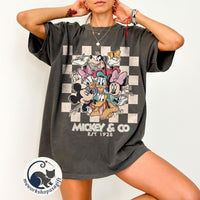 Retro Mickey Minnie Shirts — Gildan Hoodie fan art by Snagva (2)