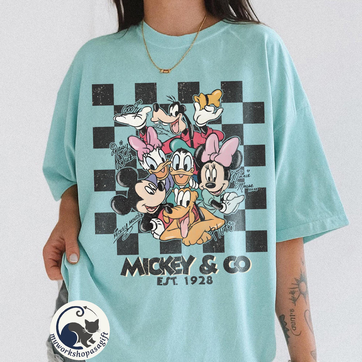 Retro Mickey Minnie Shirts — Bella+Canvas Tee fan art by Snagva (4)