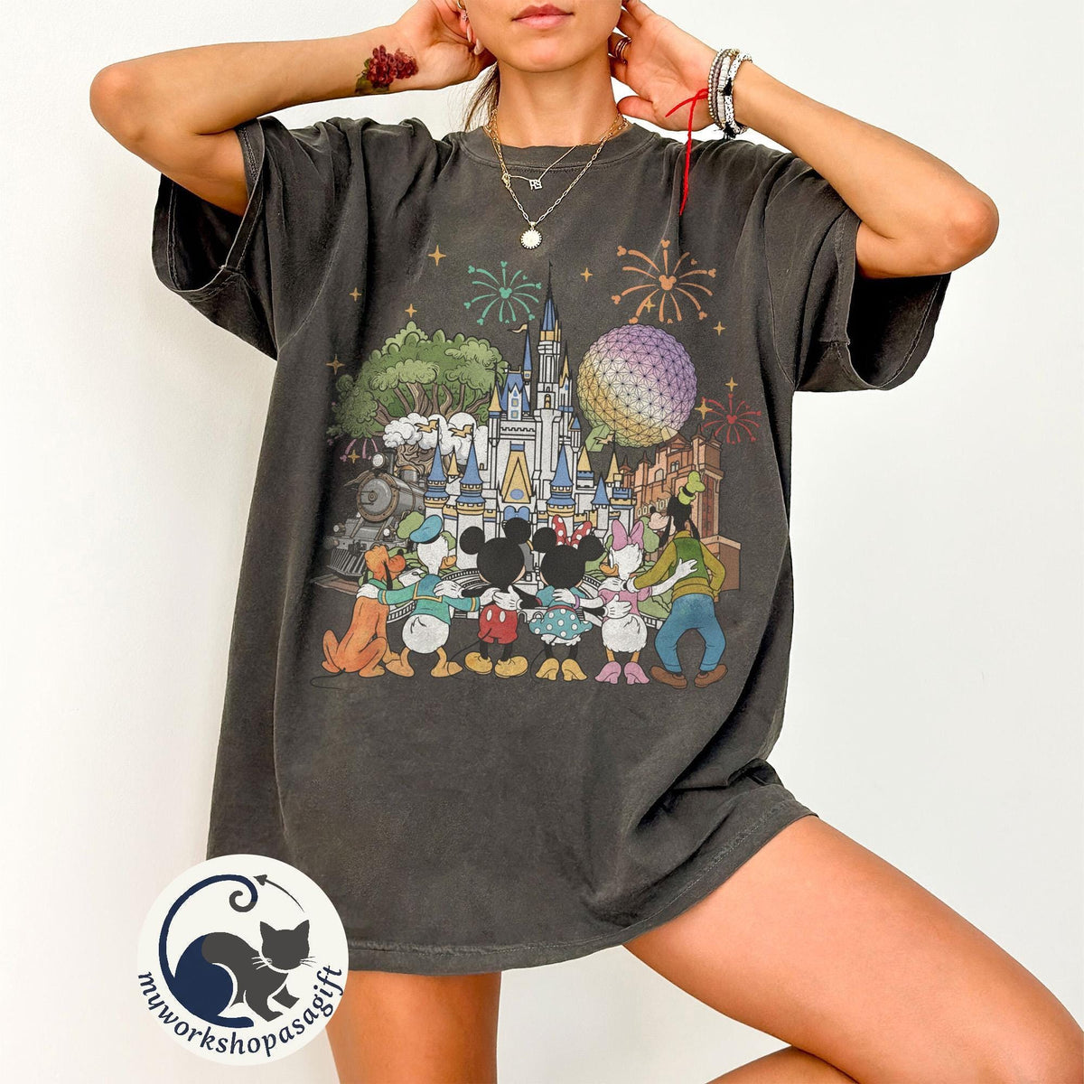 Retro Mickey Disneyworld Comfort Colors — Bella+Canvas Tee fan art by Snagva (2)