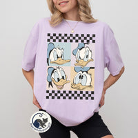 Retro Mickey and Friends Checkered — Gildan Hoodie fan art by Snagva (3)