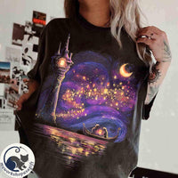 Comfort colors Rapunzel Princess and Flynn Rider Release Lan — Comfort Colors Tee fan art by Snagva