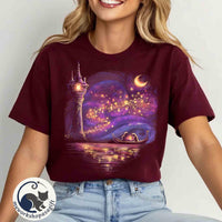 Comfort colors Rapunzel Princess and Flynn Rider Release Lan — Bella+Canvas Tee fan art by Snagva (2)