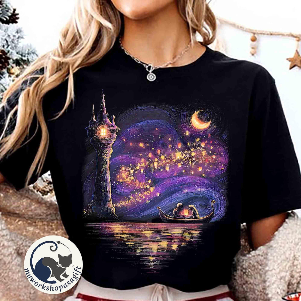 Comfort colors Rapunzel Princess and Flynn Rider Release Lan — Gildan Sweatshirt fan art by Snagva (4)
