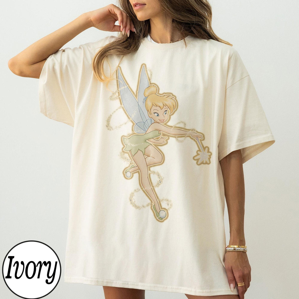 Retro Comfort Colors Disney Peter Pan Tinker Bell — Gildan Sweatshirt fan art by Snagva