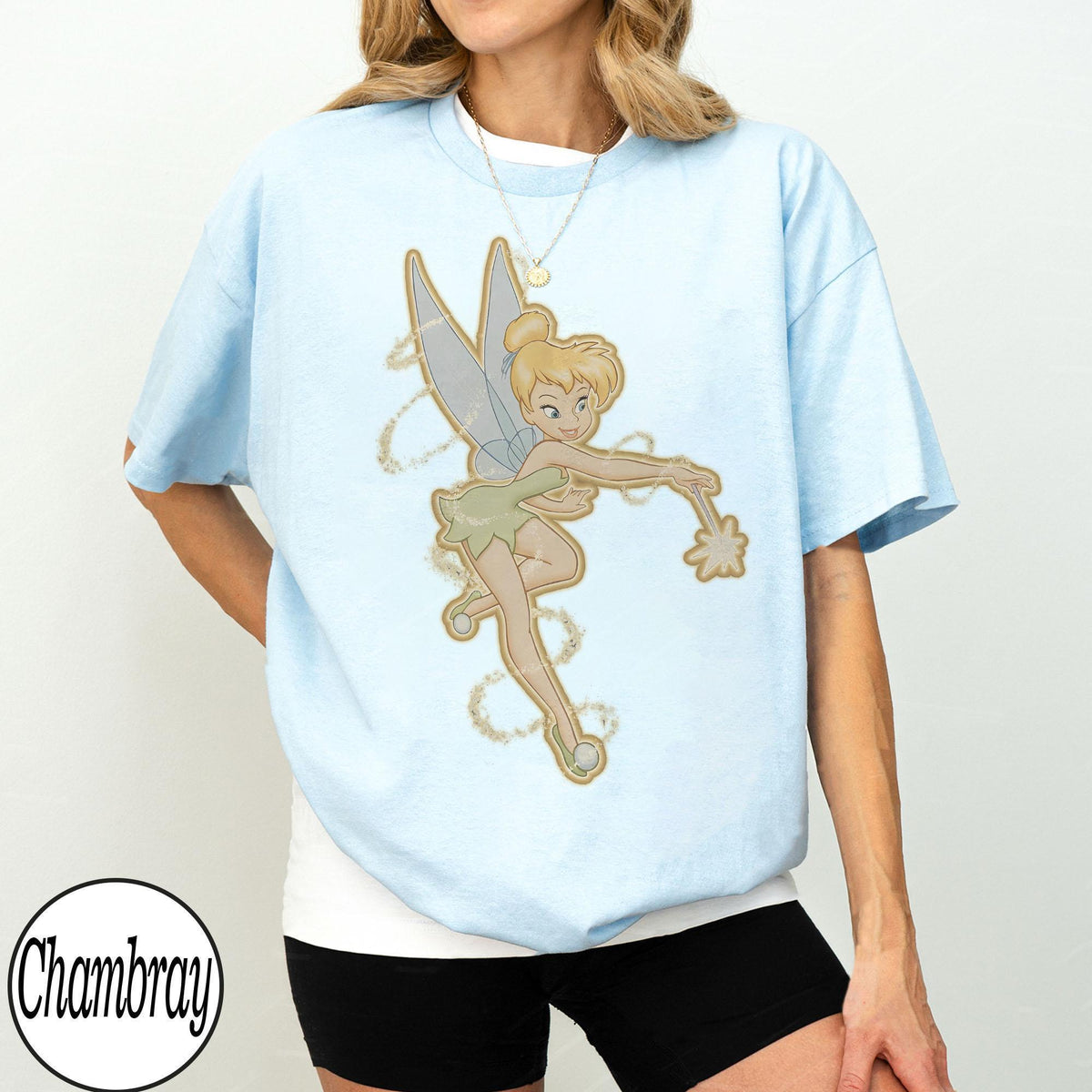 Retro Comfort Colors Disney Peter Pan Tinker Bell — Gildan Sweatshirt fan art by Snagva (3)