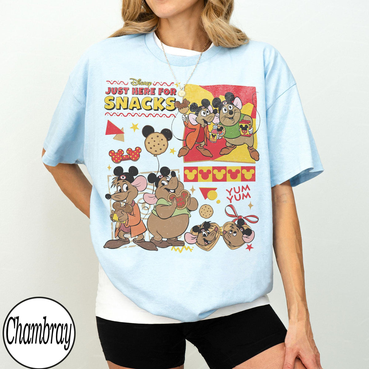 Retro Cinderella Jaq Gus Snack — Gildan Sweatshirt fan art by Snagva (3)