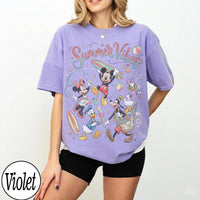 Retro Disney Summer Vibes — Gildan Hoodie fan art by Snagva (2)