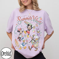 Retro Disney Summer Vibes — Bella+Canvas Tee fan art by Snagva (3)