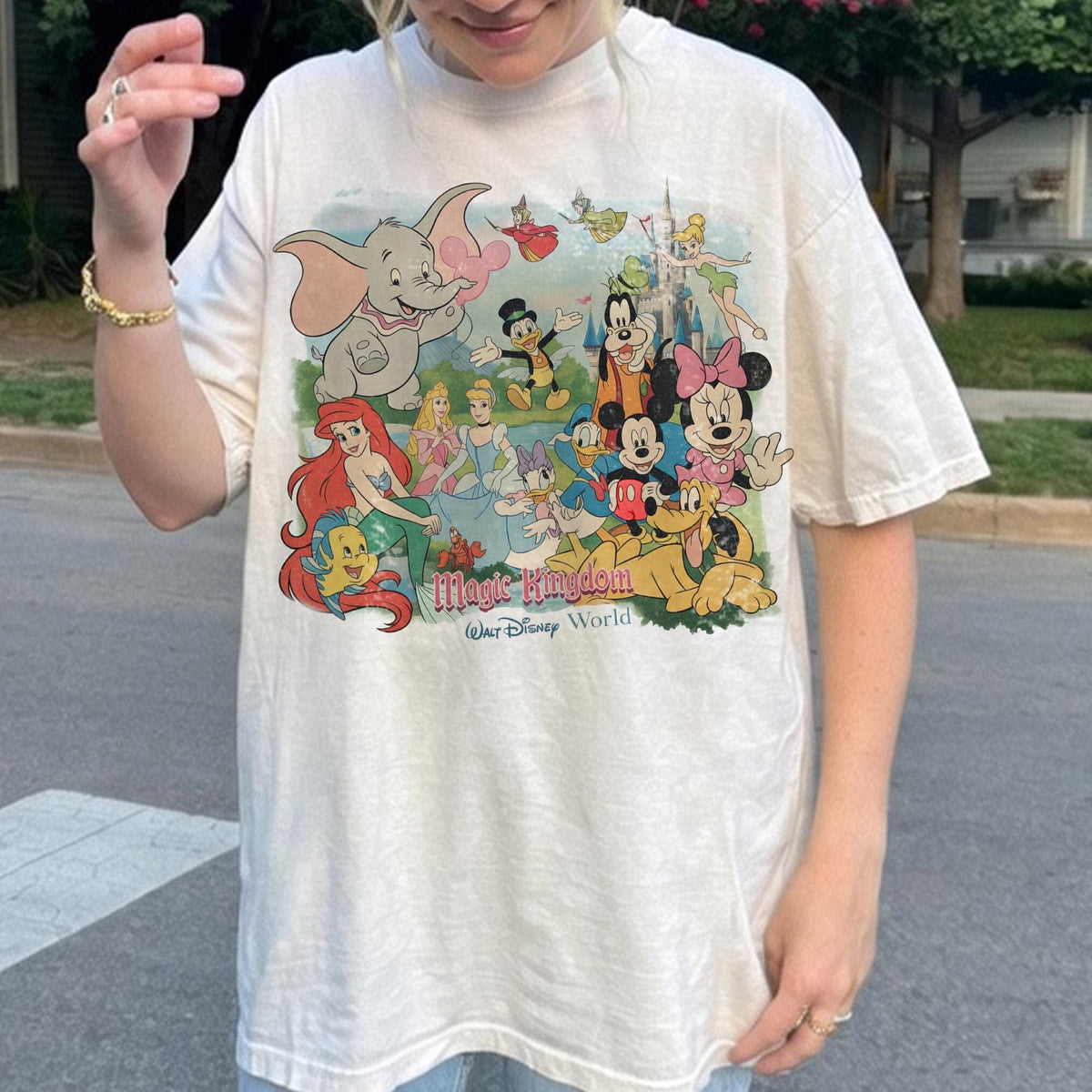 Retro Walt Disney World — Bella+Canvas Tee fan art by Snagva (4)