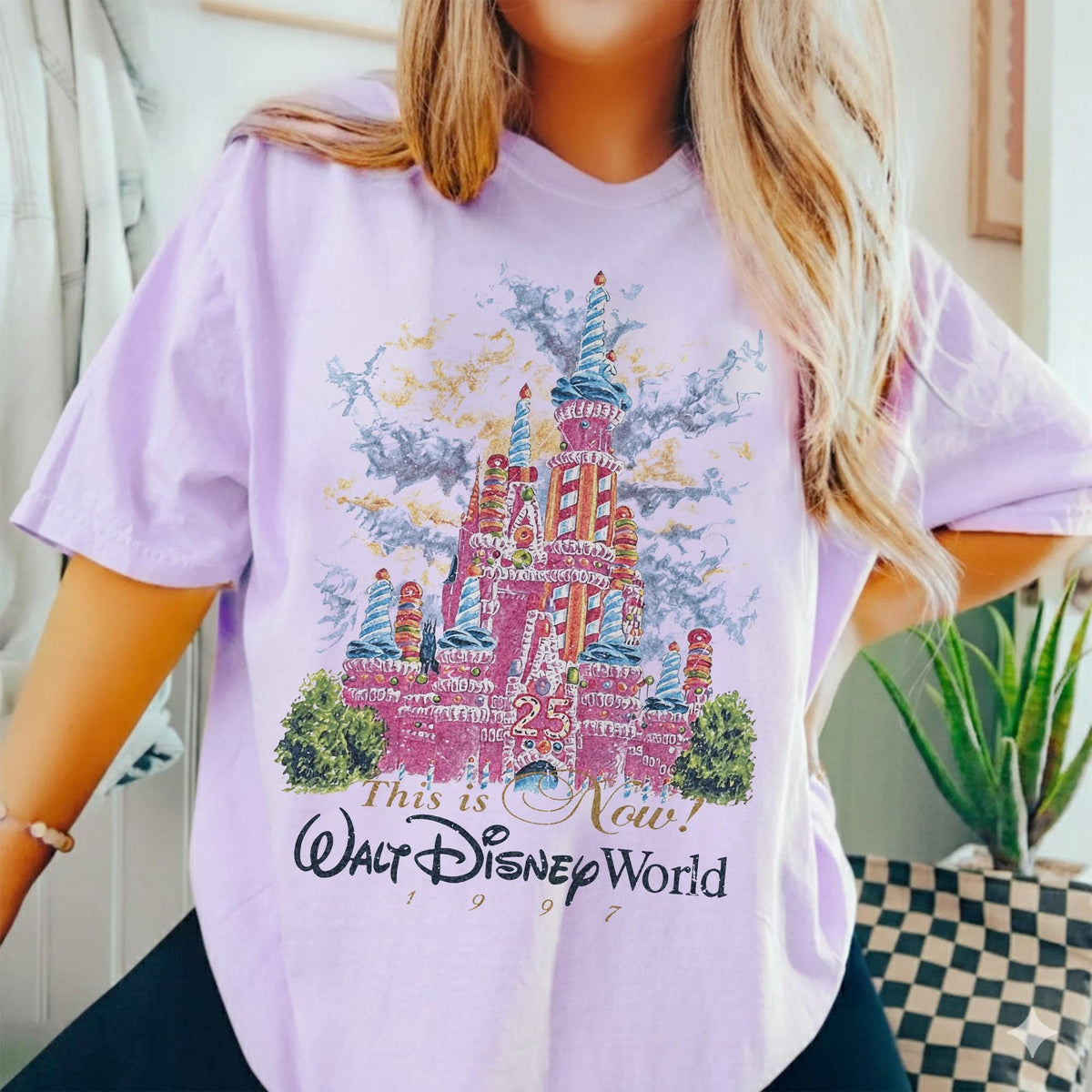 Comfort Colors® Disney Castle 25th Anniversary T-Shirt - Fir — Gildan Hoodie fan art by Snagva