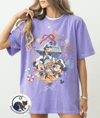 Retro Coquette Mickey and Friends Cruise — Gildan Sweatshirt fan art by Snagva (6)