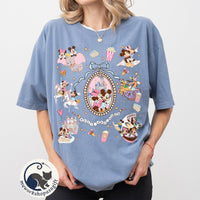 Retro Coquette Bows Mickey and Minnie — Comfort Colors Tee fan art by Snagva (5)