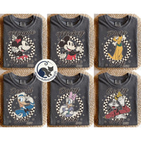 Retro Checkered Disney — Bella+Canvas Tee fan art by Snagva (2)