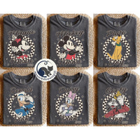 Retro Checkered Disney — Comfort Colors Tee fan art by Snagva (2)