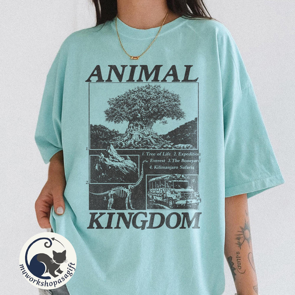Retro Animal Kingdom — Gildan Sweatshirt fan art by Snagva (4)