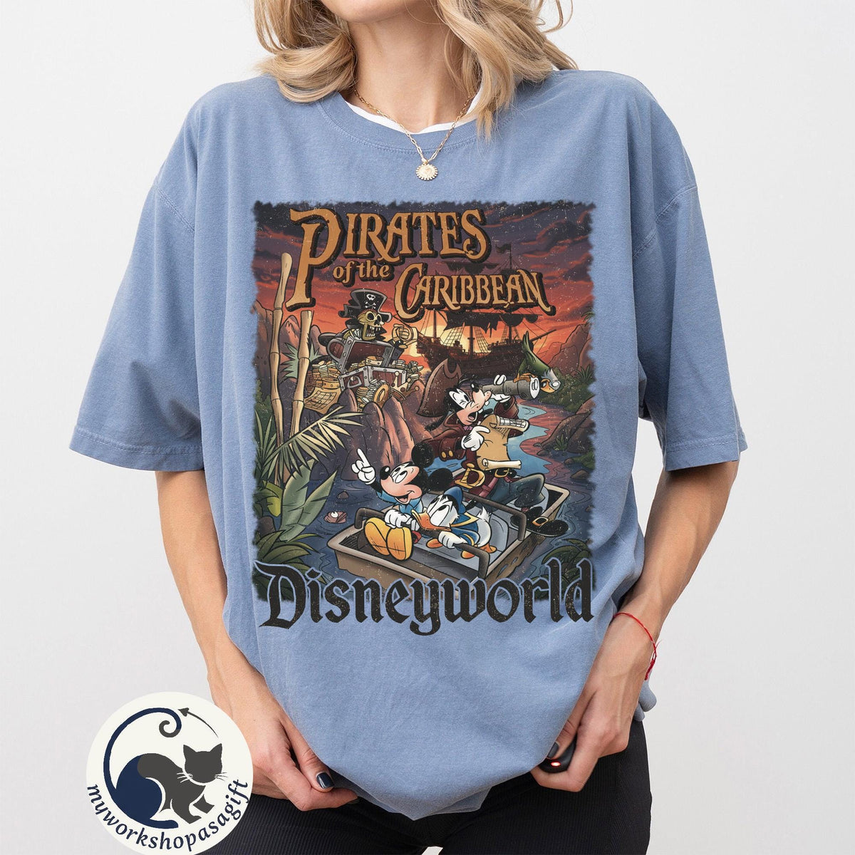 Pirates Of The Caribbean Disney Comfort Colors — Bella+Canvas Tee fan art by Snagva (4)