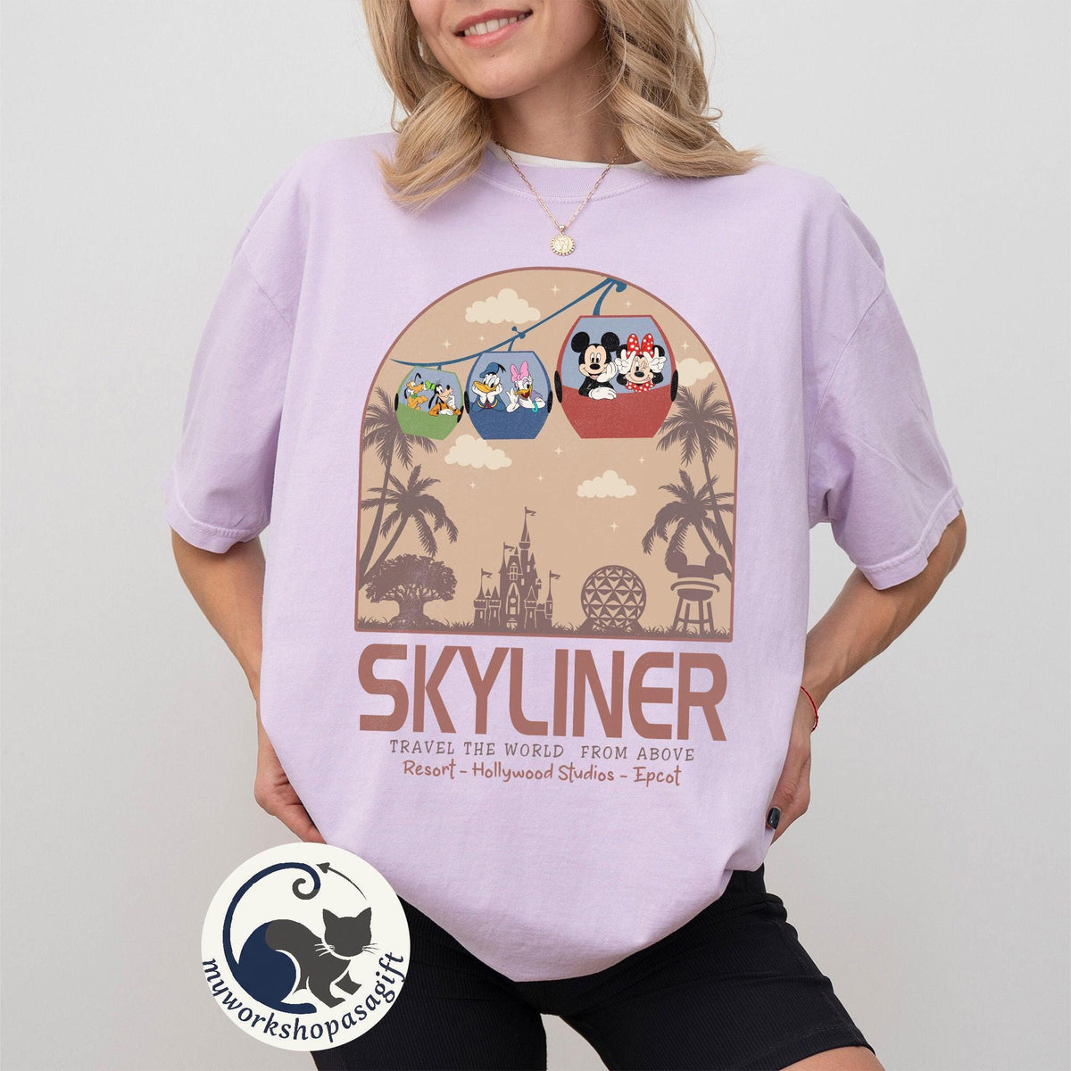 Mickey and Friends Safari Comfort Colors — Bella+Canvas Tee fan art by Snagva (2)