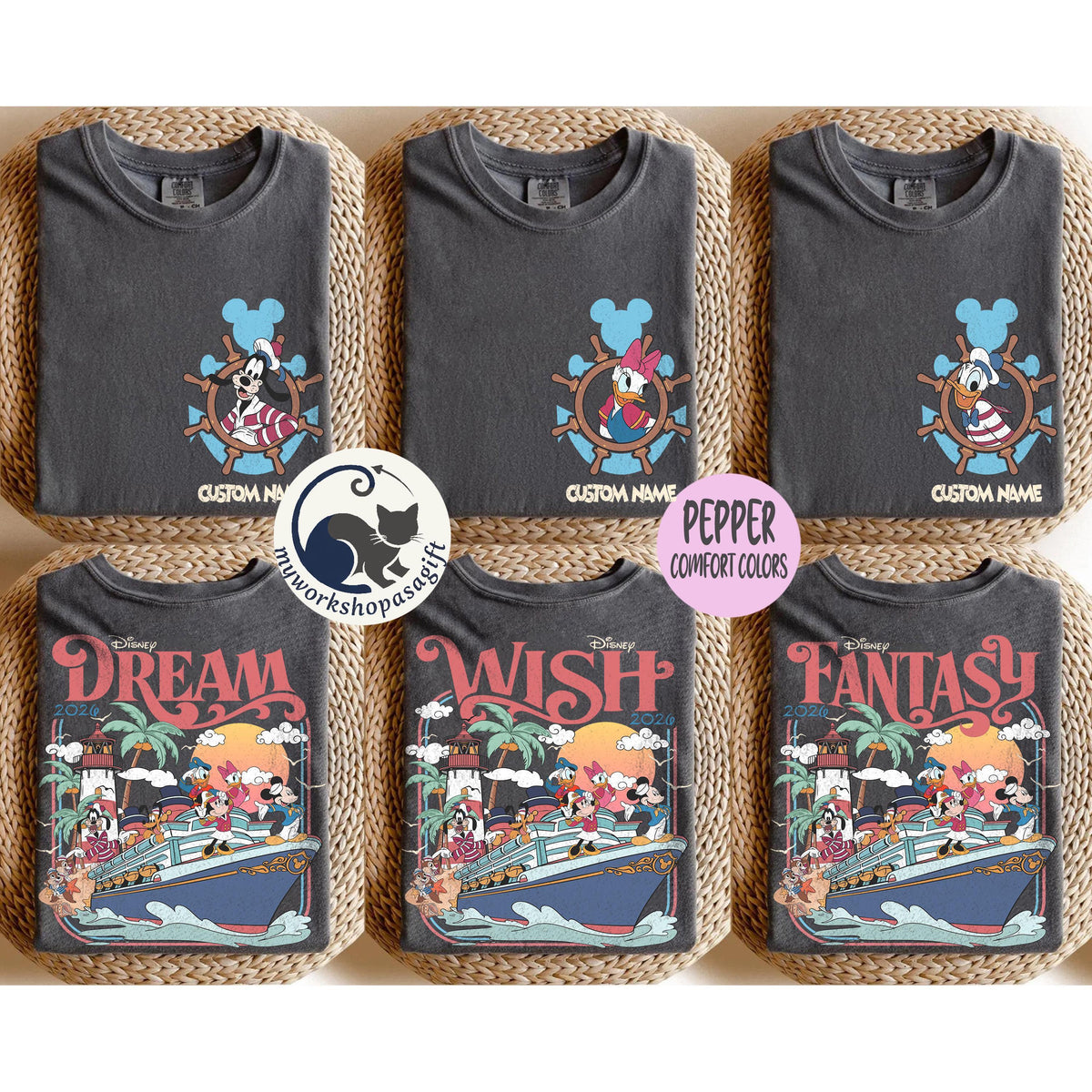 Personalized Disney Cruise 2026 Shirts — Gildan Hoodie fan art by Snagva (2)