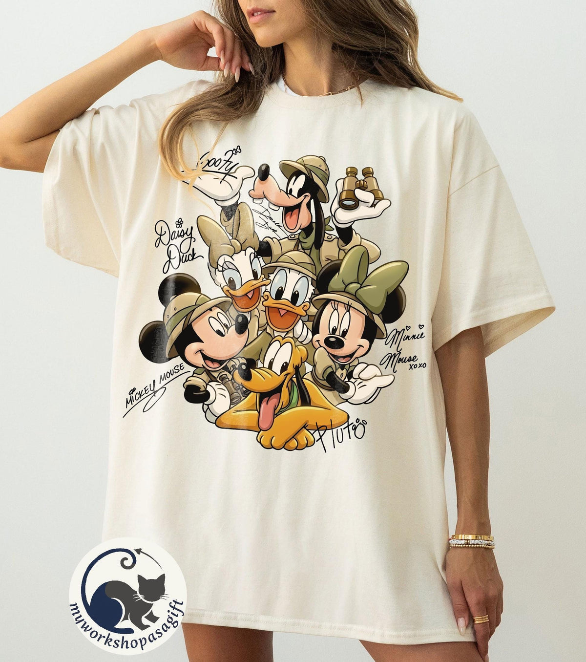 Mickey and Friends Safari Comfort Colors — Gildan Sweatshirt fan art by Snagva