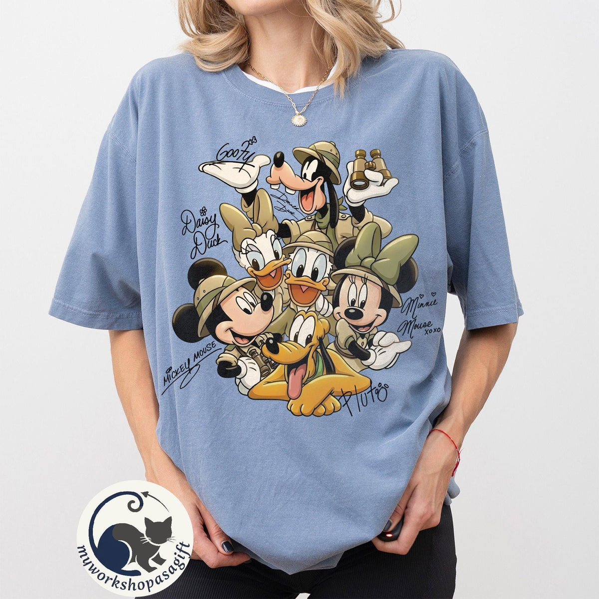 Mickey and Friends Safari Comfort Colors — Comfort Colors Tee fan art by Snagva (5)