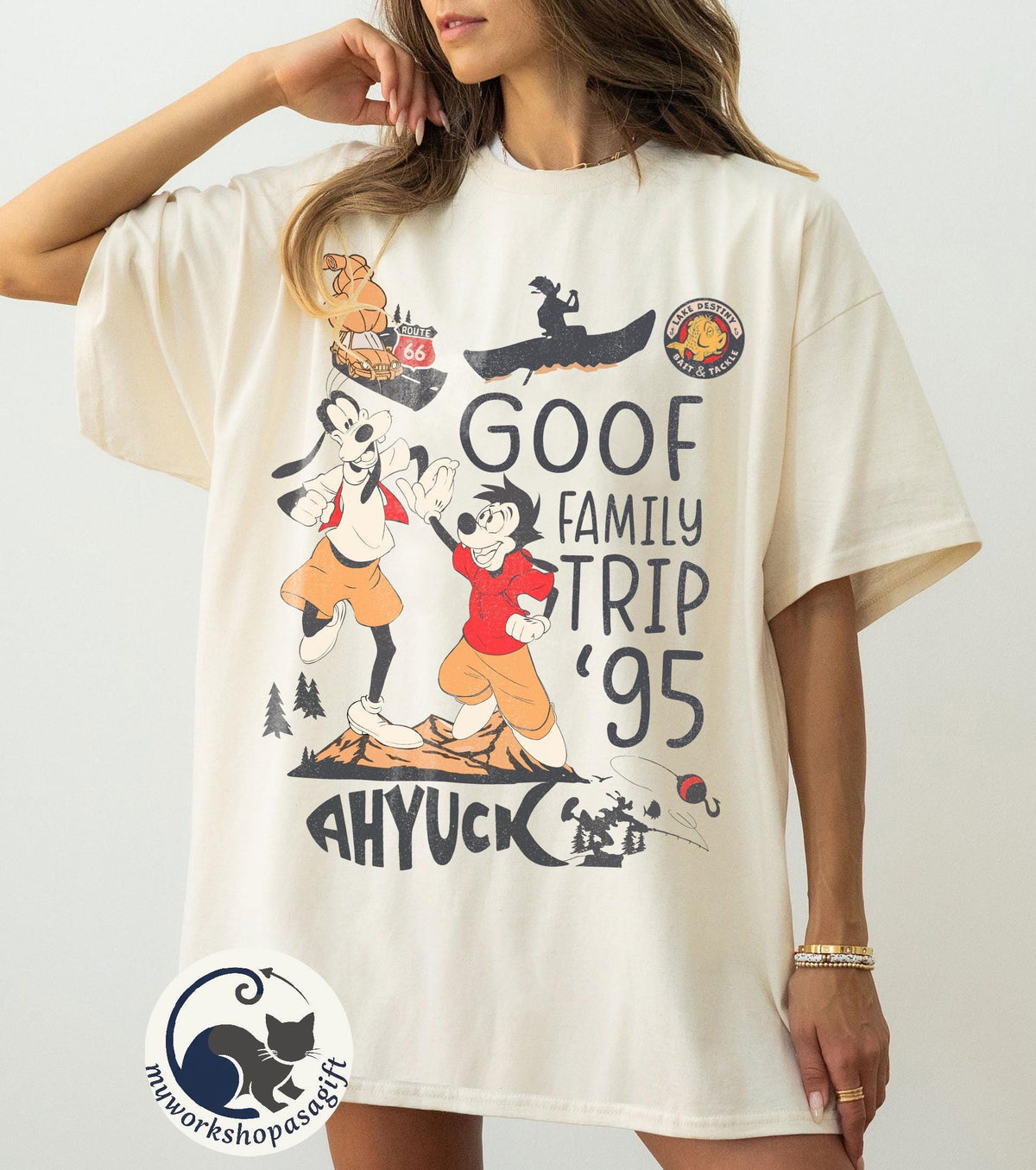 Goofy Family Trip '95 — Comfort Colors Tee fan art by Snagva (2)