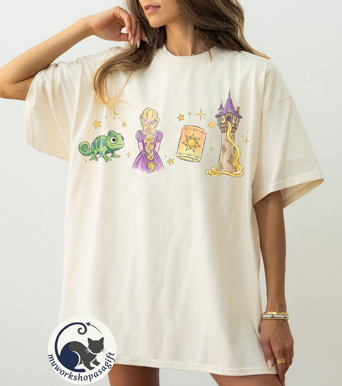 Disney Tangled Rapunzel Princess — Gildan Hoodie fan art by Snagva (3)