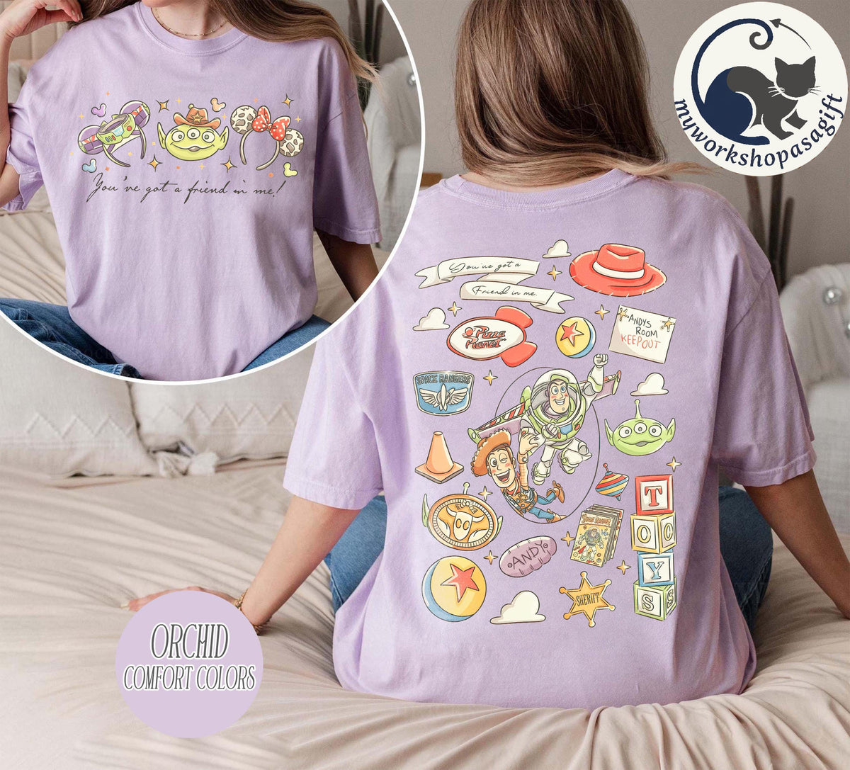 Toy Story Comfort Colors — Bella+Canvas Tee fan art by Snagva