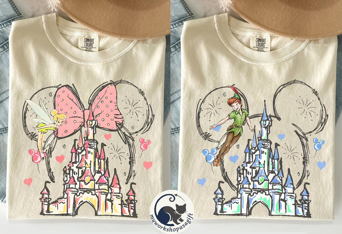 Disney Mickey Minnie Mouse Castle — Comfort Colors Tee fan art by Snagva