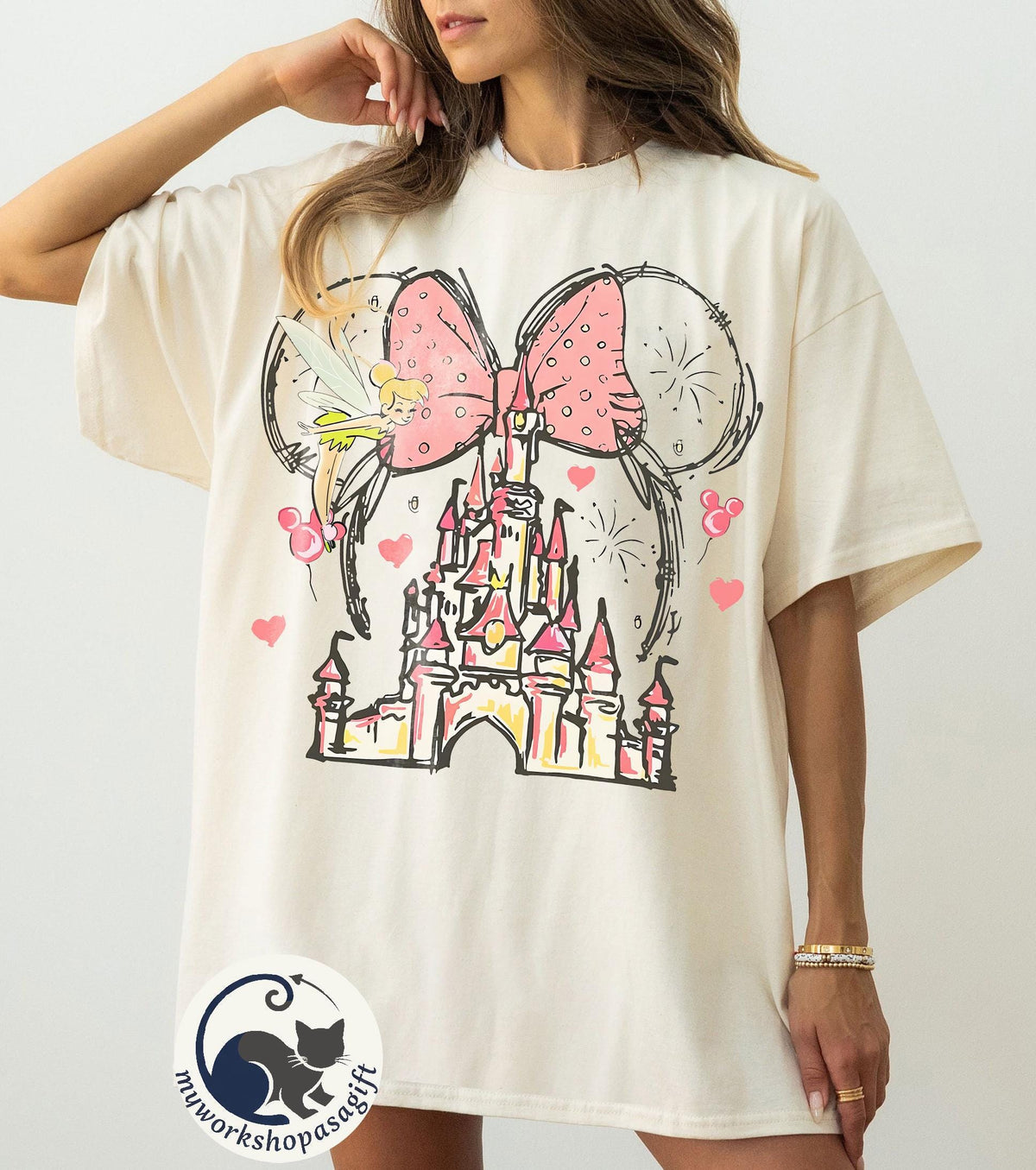Disney Mickey Minnie Mouse Castle — Gildan Sweatshirt fan art by Snagva (5)