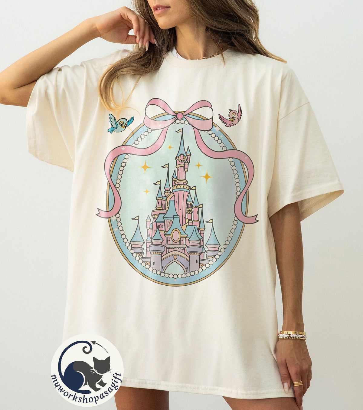 Disney Magical Castle Comfort Color — Gildan Sweatshirt fan art by Snagva (3)
