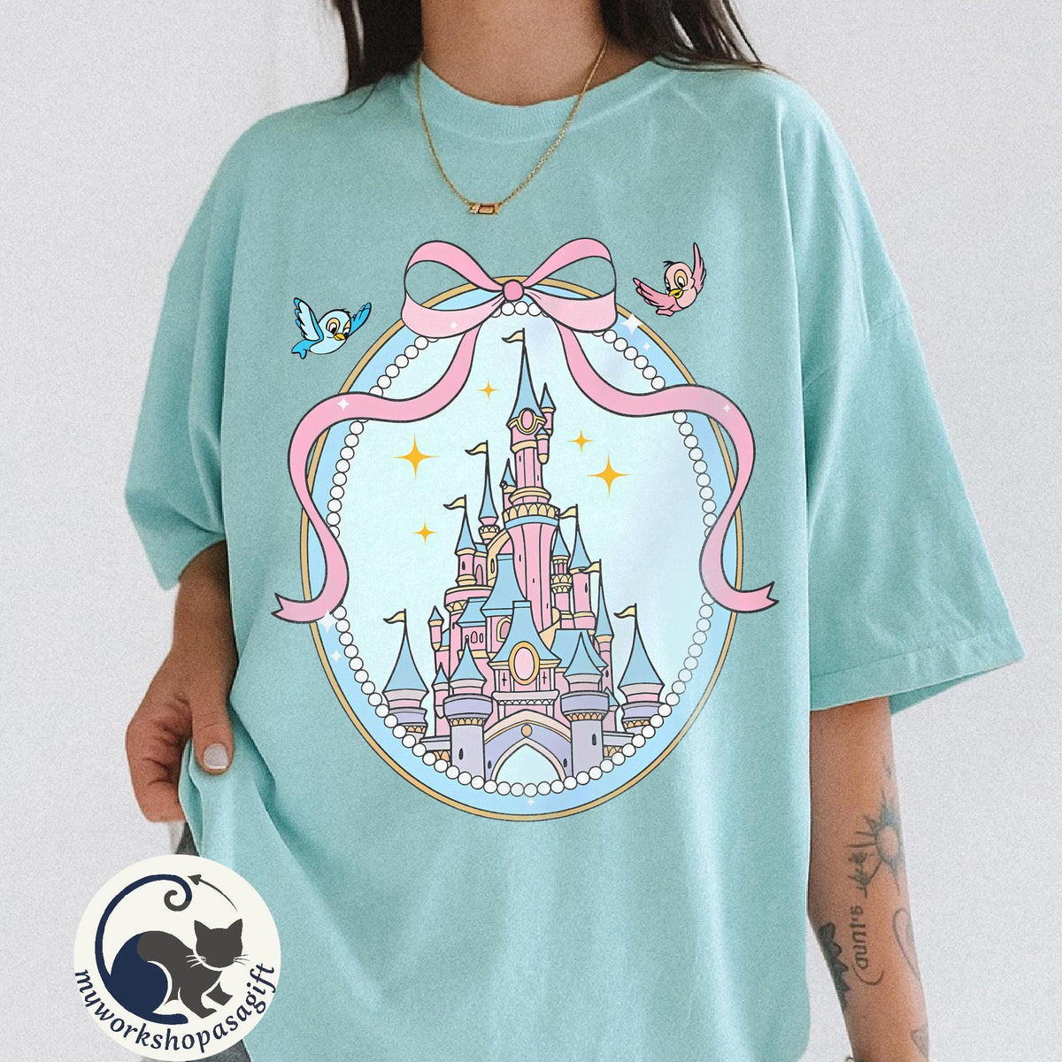 Disney Magical Castle Comfort Color — Gildan Sweatshirt fan art by Snagva (4)