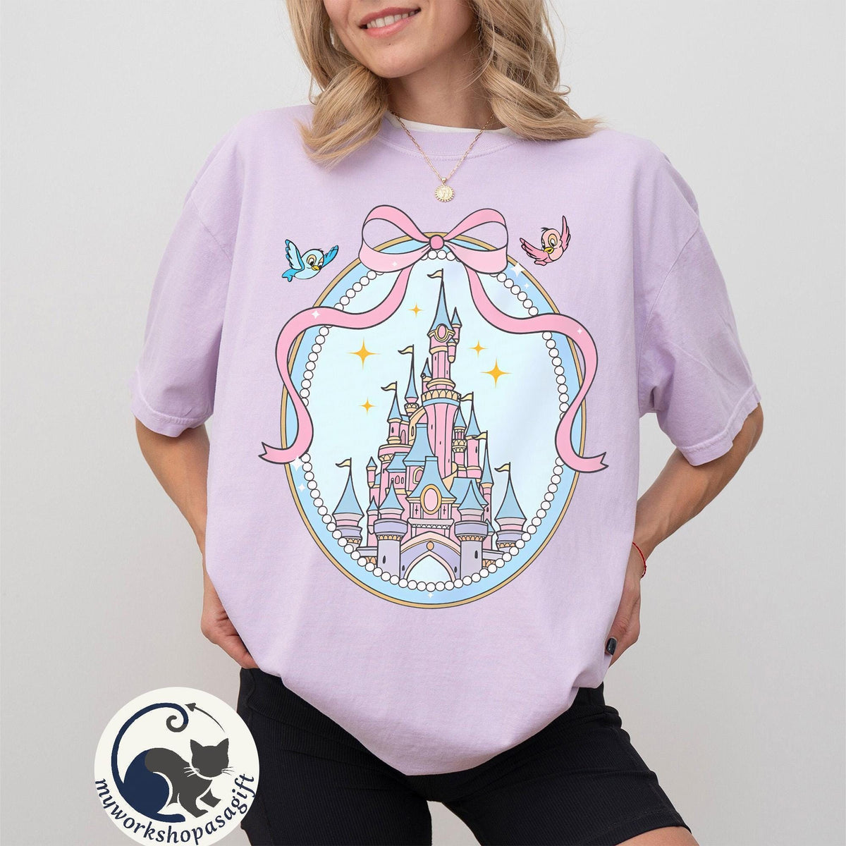Disney Magical Castle Comfort Color — Bella+Canvas Tee fan art by Snagva (5)