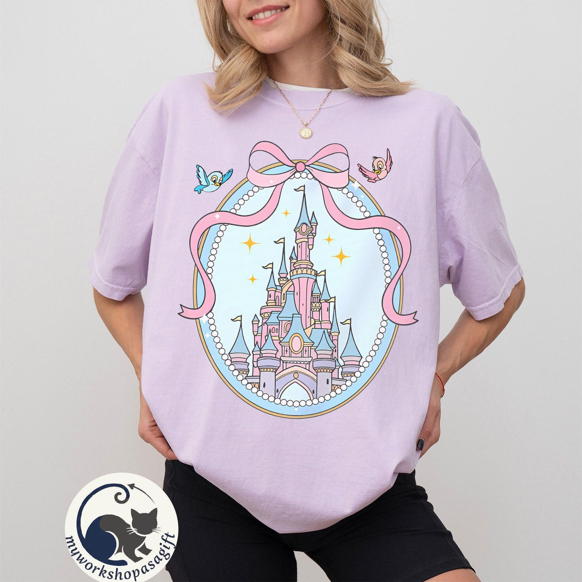 Disney Magical Castle Comfort Color — Gildan Hoodie fan art by Snagva (5)