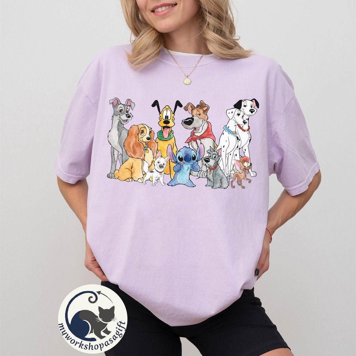 Disney Dogs — Bella+Canvas Tee fan art by Snagva (4)