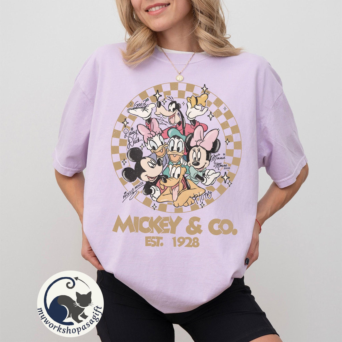Disney Checkered — Comfort Colors Tee fan art by Snagva (3)