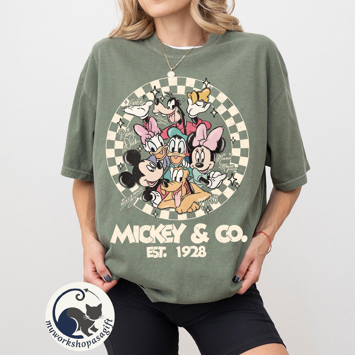 Disney Checkered — Gildan Hoodie fan art by Snagva (4)