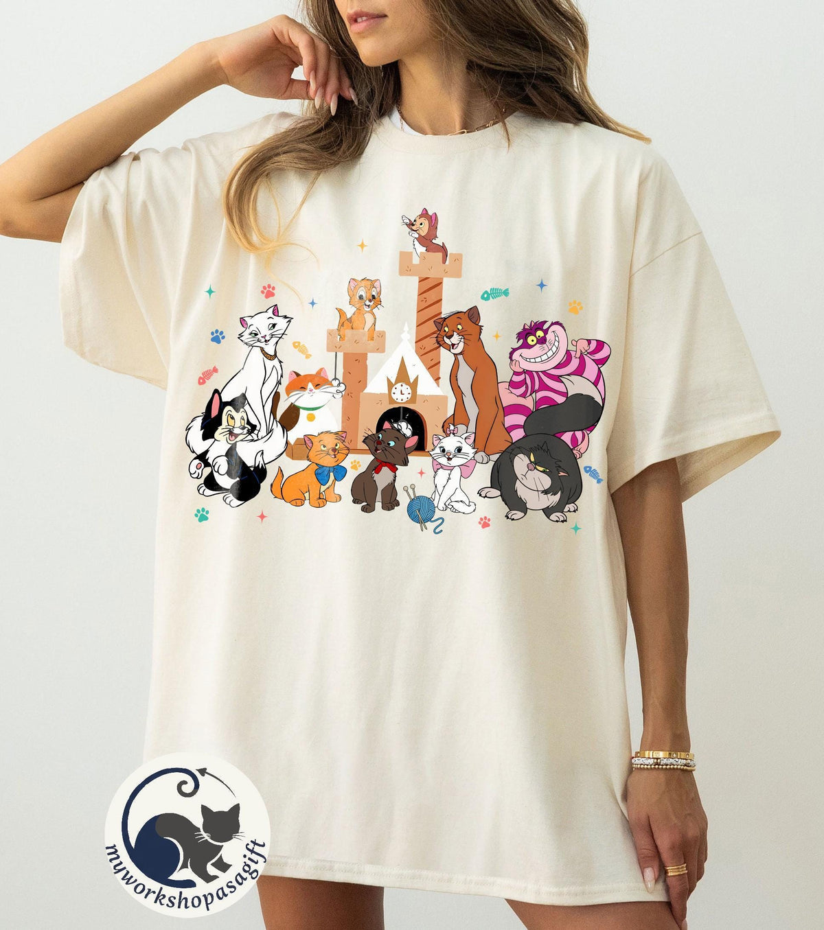 Disney Cats Character Group Kitten Friends — Gildan Hoodie fan art by Snagva