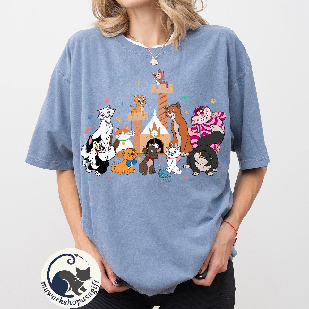 Disney Cats Character Group Kitten Friends — Comfort Colors Tee fan art by Snagva (5)