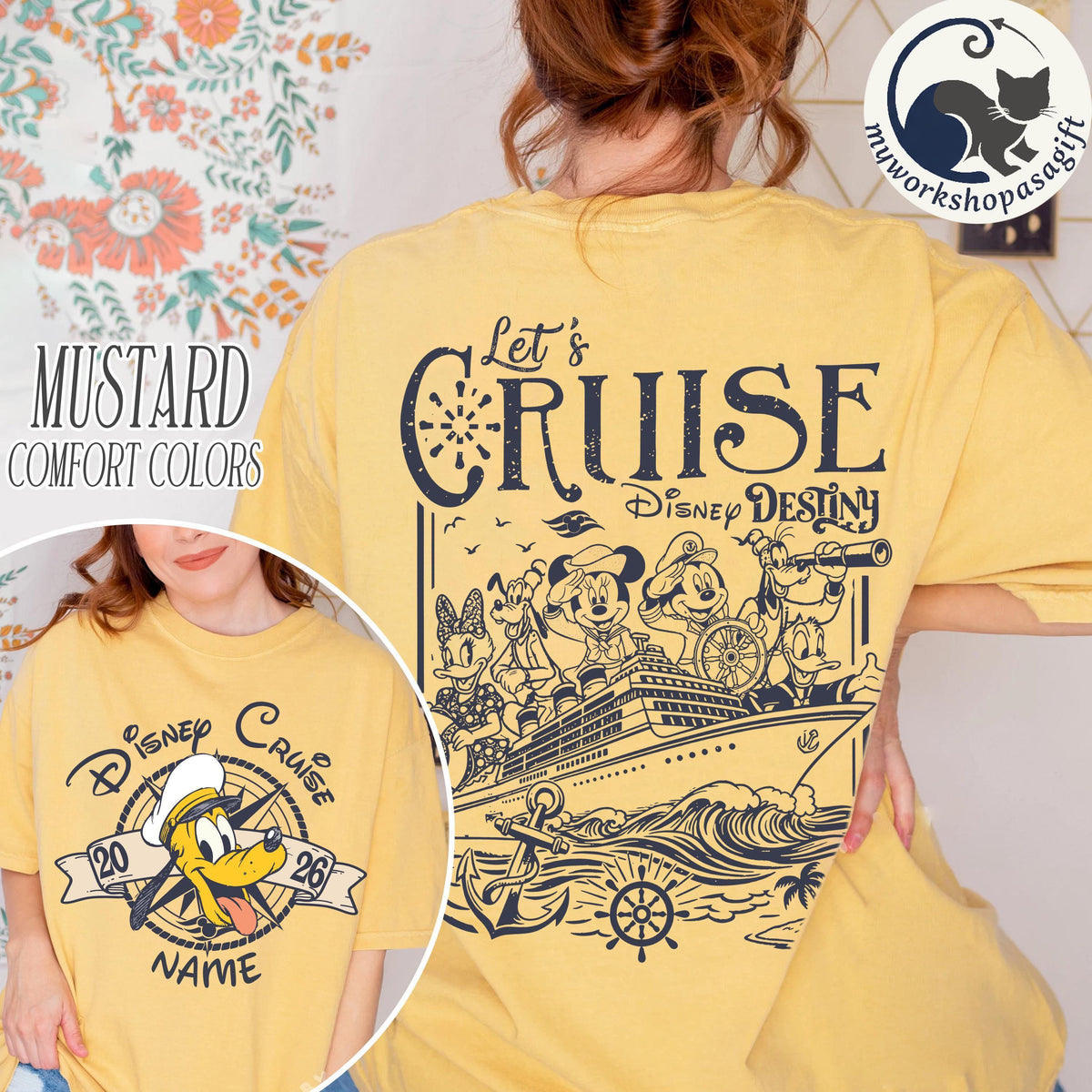 Custom Name Disney Cruise Family Trip 2026 Shirts — Gildan Sweatshirt fan art by Snagva (4)