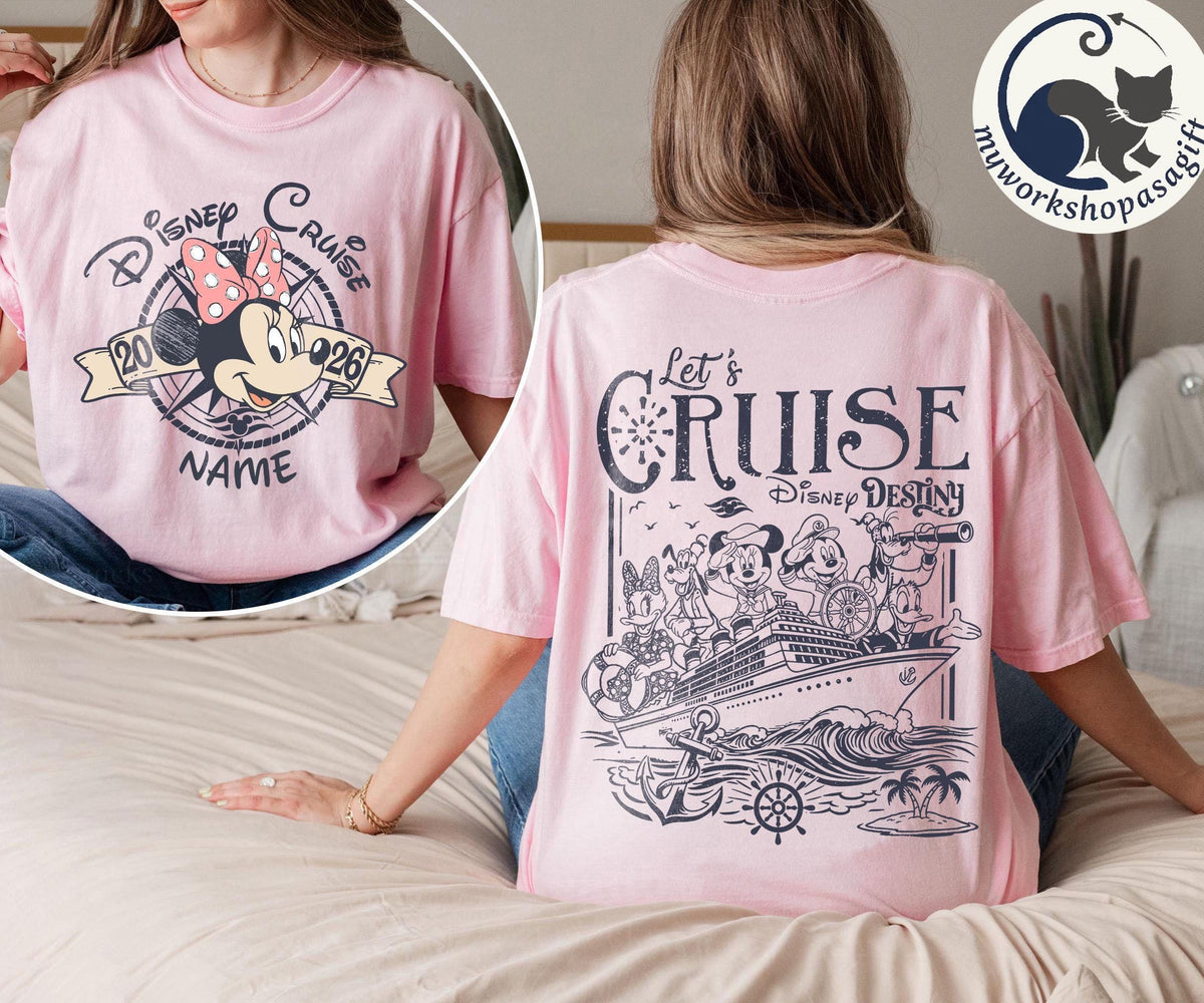 Custom Name Disney Cruise Family Trip 2026 Shirts — Comfort Colors Tee fan art by Snagva (5)