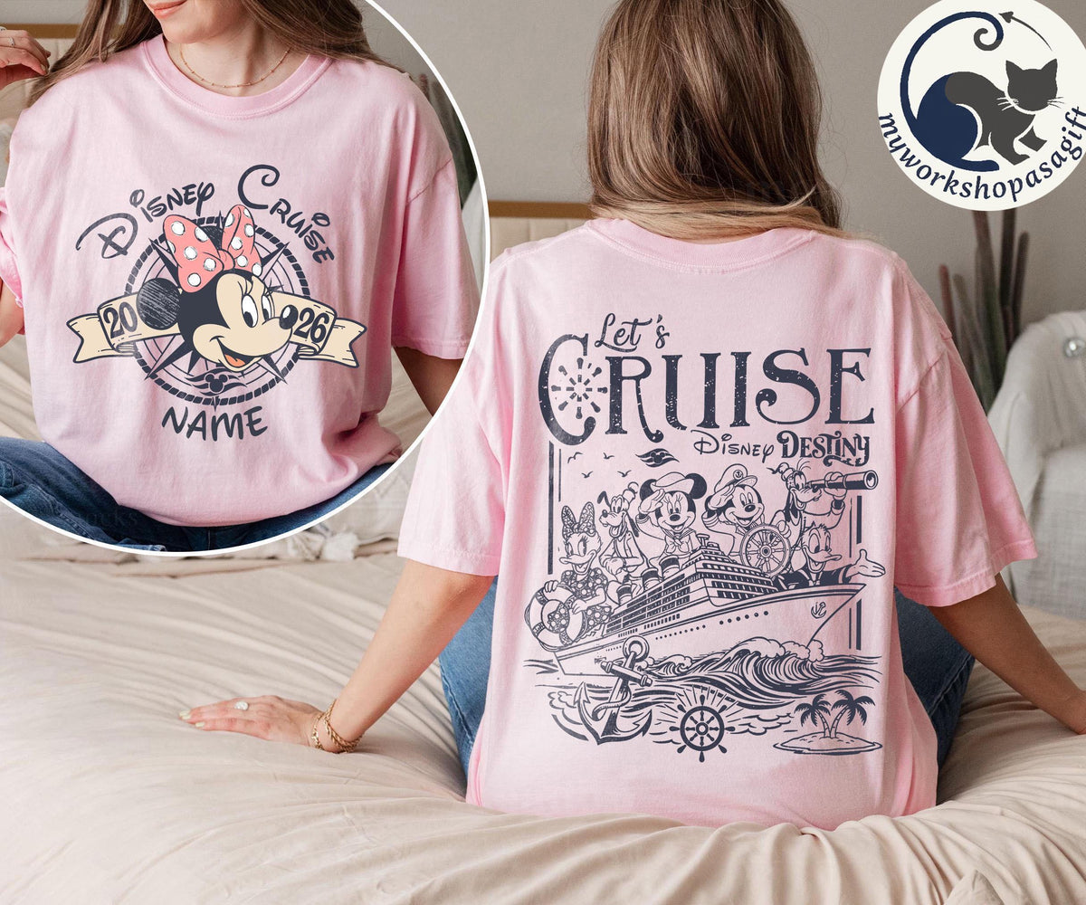 Custom Name Disney Cruise Family Trip 2026 Shirts — Gildan Sweatshirt fan art by Snagva (5)